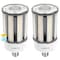 Luxrite COB LED Corn Bulbs 18/27/36W3 CCT Selectable Up to 5450LM 100-277V E26 Base 2-Pack LR41605-2PK - alternate 1